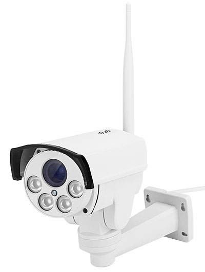 Kleine Überwachungskamera mit Schwenken, Neigen und Zoomen