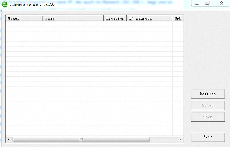 Setup Tool für Überwachungskamera Setup Tool für Überwachungskamera