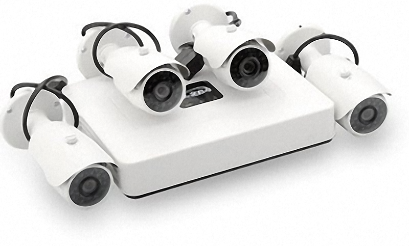 4-Kanal-Netzwerkrekorder mit 4 HD Outdoor-IP-Kameras / Stromversorgung per Ethernet 4-Kanal-Netzwerkrekorder mit 4 HD Outdoor-IP-Kameras / Stromversorgung per Ethernet