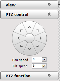 PTZ Steuerung