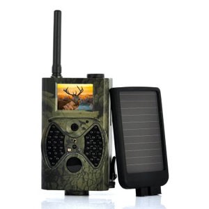 Wildkamera mit Nachtsicht, MMS und E-Mail und Extra-Solarpanel