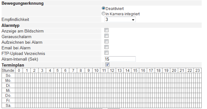 Zeitplan am PC