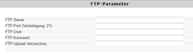 FTP-Einstellungen