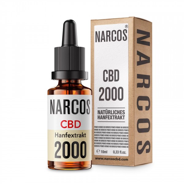 NARCOS CBD ÖL 20% mit 2000mg CBD auf 10ml