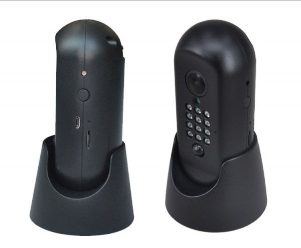 Full HD WLAN Minikamera mit Weitwinkel, Akku, PIR-Bewegungsmelder und Alarm per App