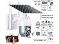 Akku LTE 4G Überwachungskamera  mit Solar, 1080p, Full HD, IP65, App, autarker Betrieb, IR Nachtsich