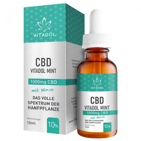 Vitadol Mint – Bio CBD Öl 10 % (1.000 mg) – 10 ml